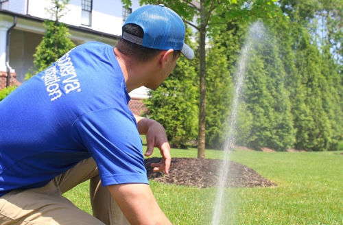 irrigation system startup in Independence, Ohio