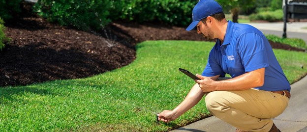 Conserva Employee Checking Sprinkler