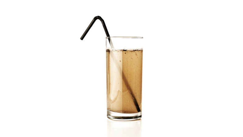 dirty cup of water