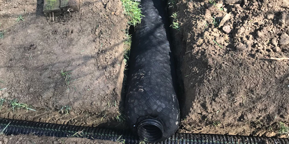 French drain installed in Princeton TX