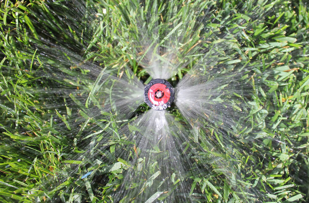 Sprinkler going off