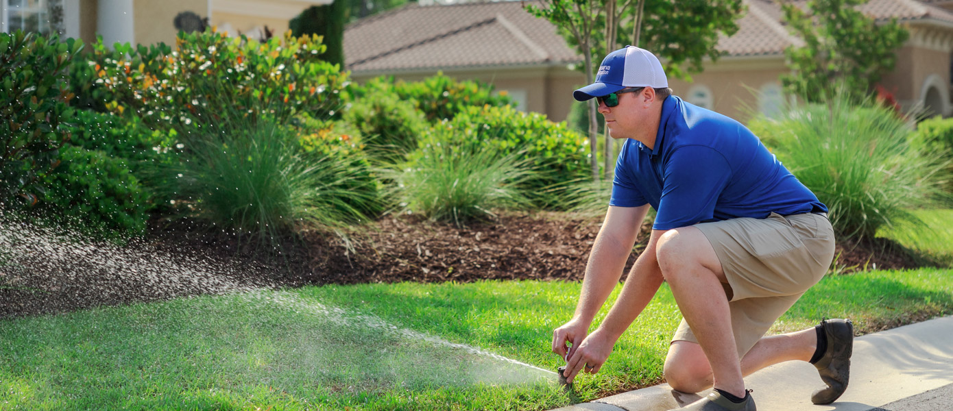 Conserva Employee Repairing Sprinkler Rotor