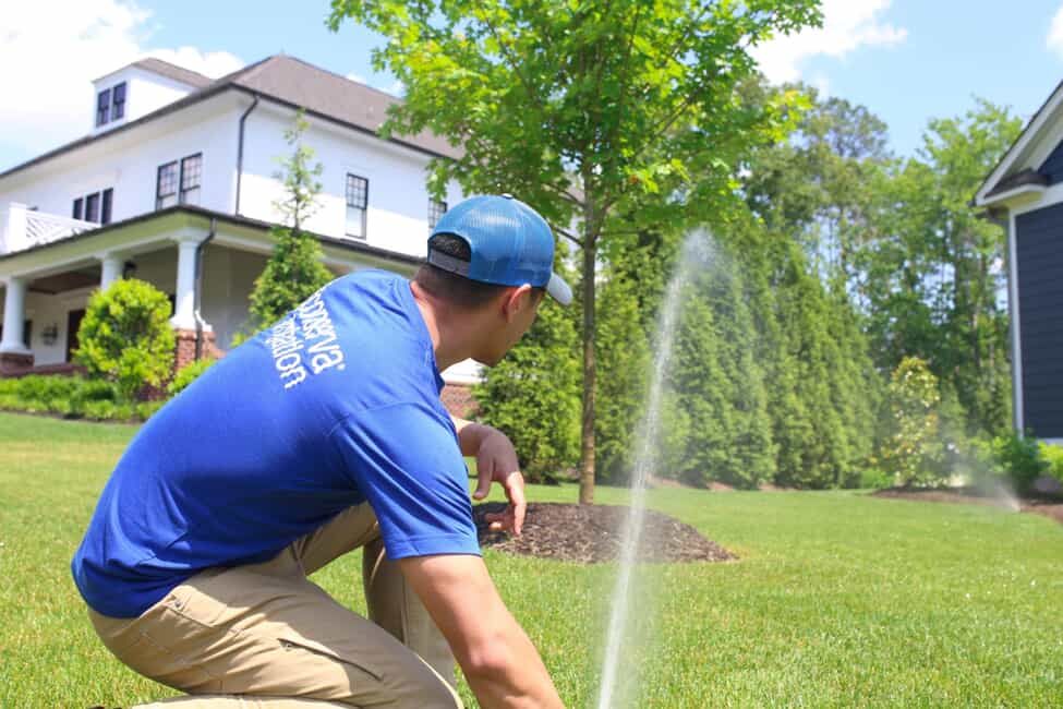 Conserva Irrigation Repair Specialist repairing sprinkler system
