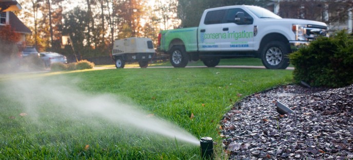 sprinkle in yard