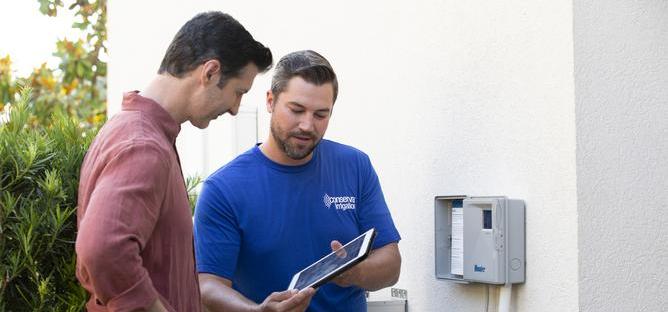 smart irrigation installation