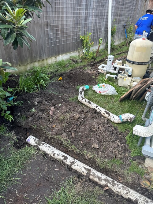 installing drain outside