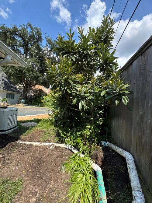 installing drain outside