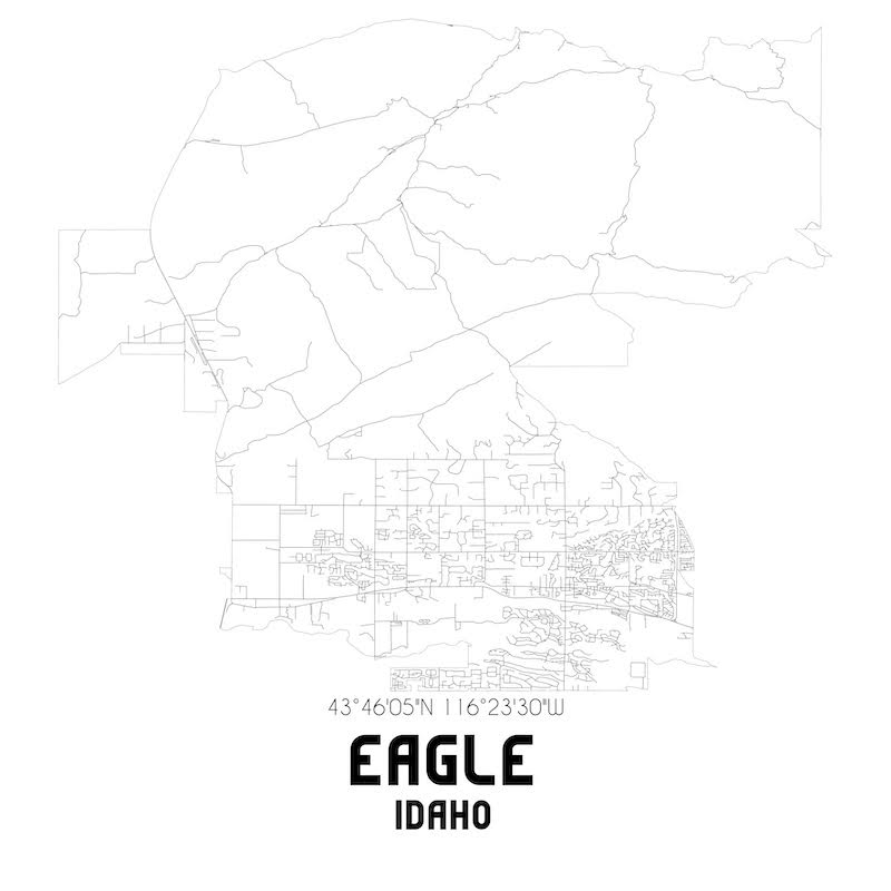 Map of Eagle Idaho